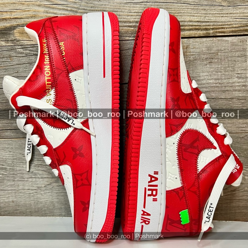 NWT 🆕 Nike Air Force 1 Louis Vuitton Low Sneakers, by Virgil Abloh, Sp/Su2022 - Picture 3 of 15